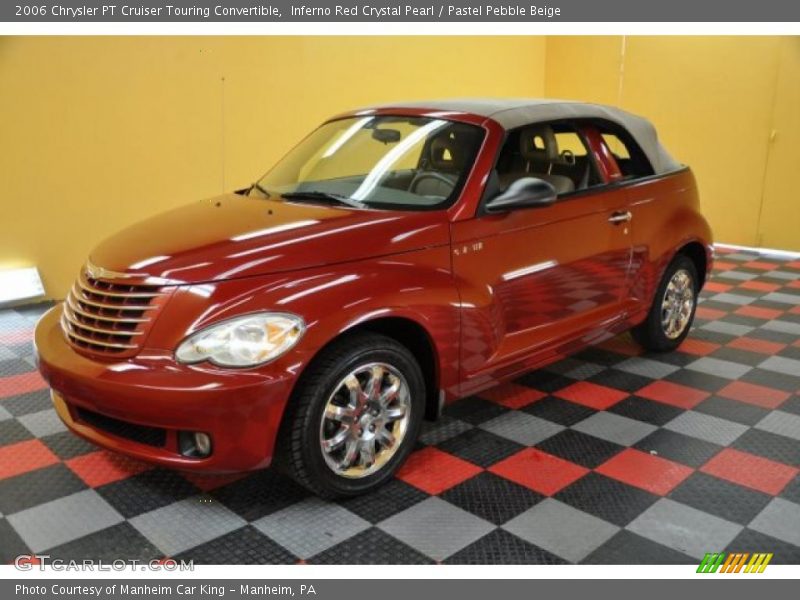Inferno Red Crystal Pearl / Pastel Pebble Beige 2006 Chrysler PT Cruiser Touring Convertible