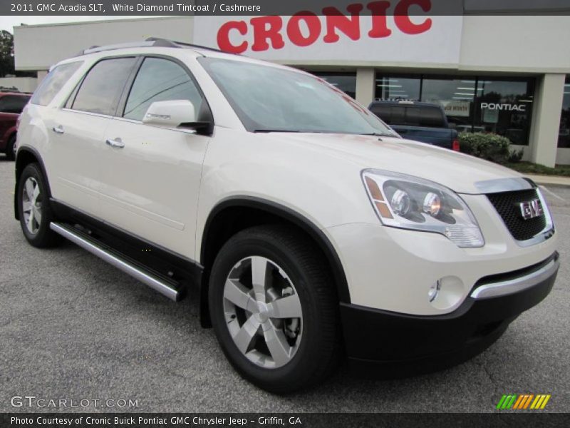 White Diamond Tintcoat / Cashmere 2011 GMC Acadia SLT