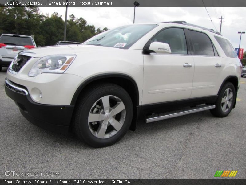 White Diamond Tintcoat / Cashmere 2011 GMC Acadia SLT