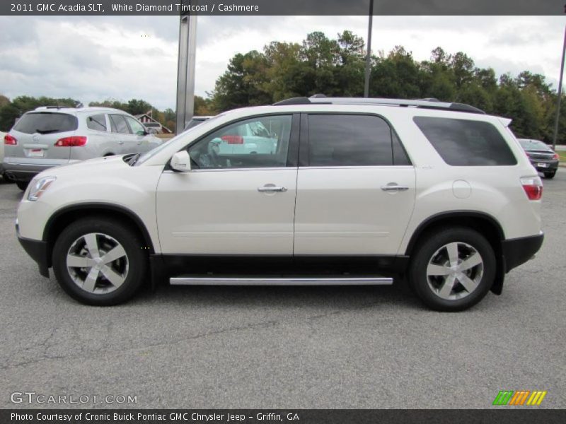 White Diamond Tintcoat / Cashmere 2011 GMC Acadia SLT
