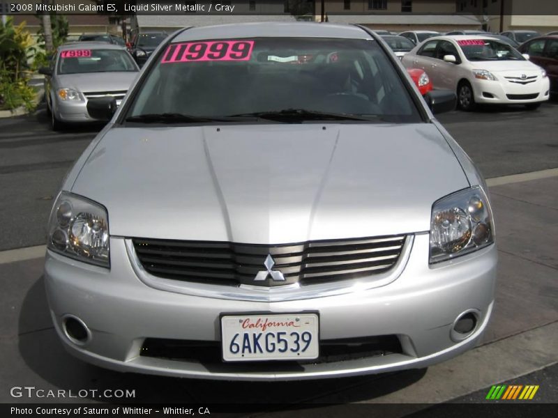 Liquid Silver Metallic / Gray 2008 Mitsubishi Galant ES