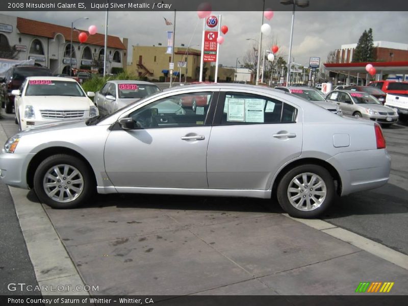 Liquid Silver Metallic / Gray 2008 Mitsubishi Galant ES
