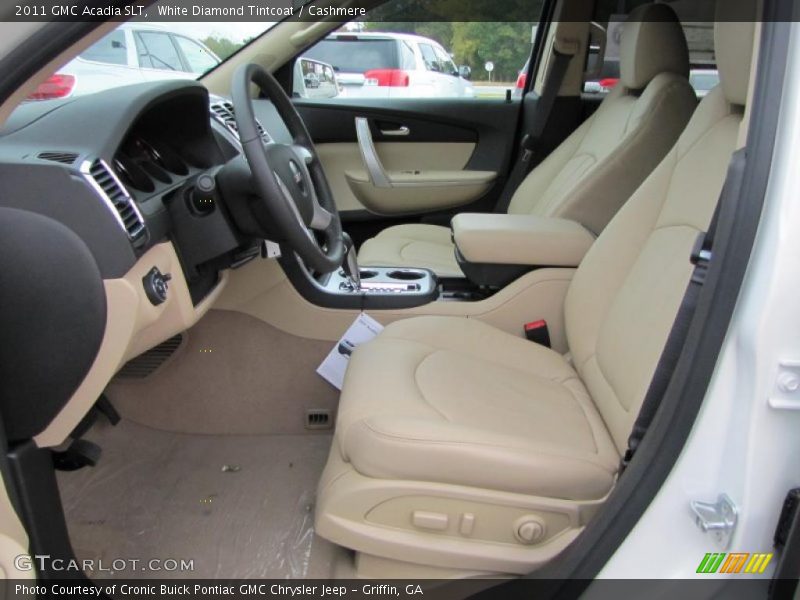 White Diamond Tintcoat / Cashmere 2011 GMC Acadia SLT