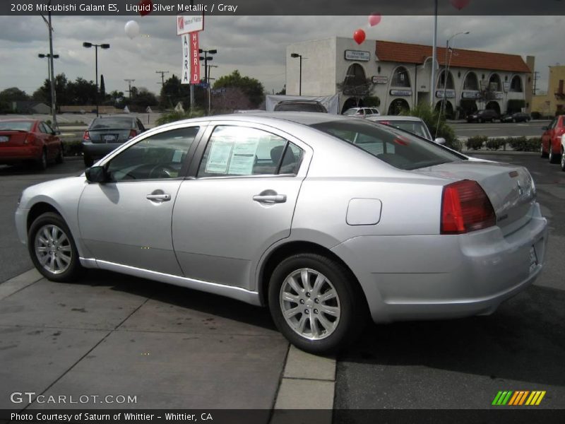 Liquid Silver Metallic / Gray 2008 Mitsubishi Galant ES
