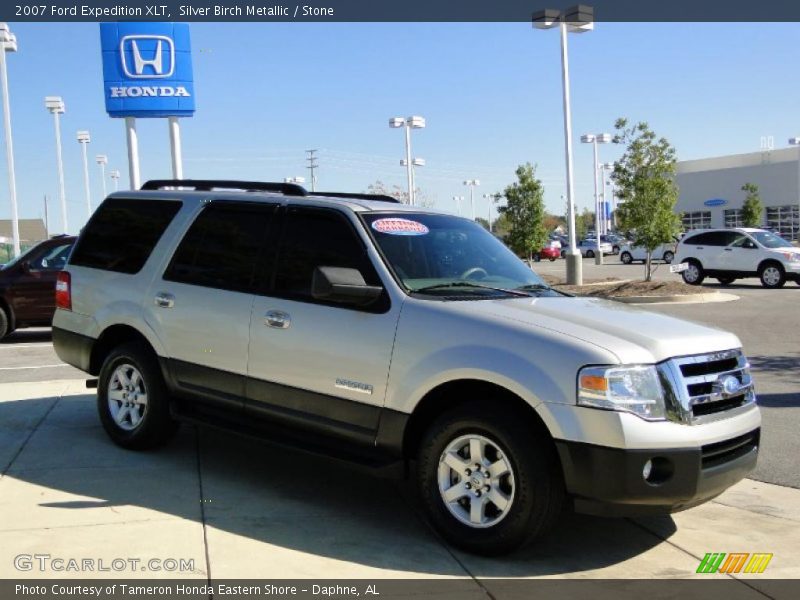 Silver Birch Metallic / Stone 2007 Ford Expedition XLT