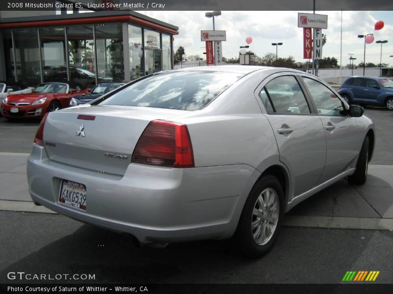 Liquid Silver Metallic / Gray 2008 Mitsubishi Galant ES