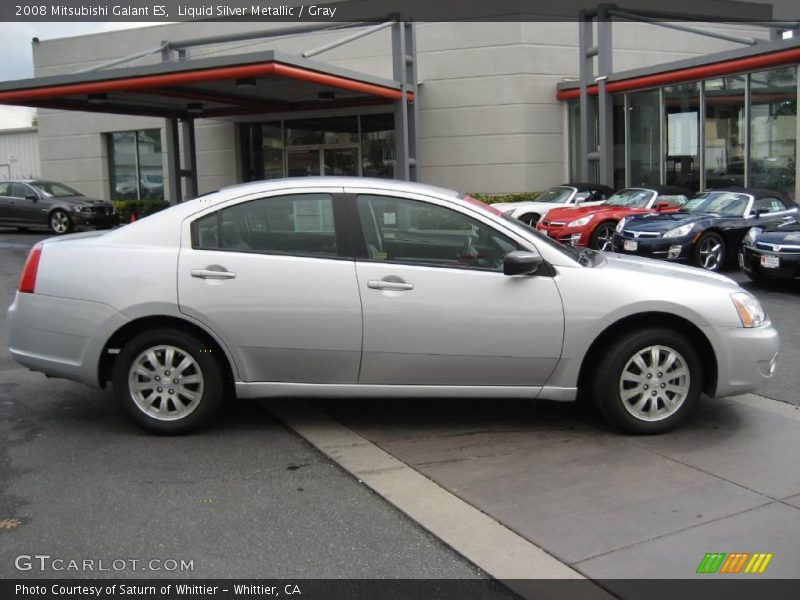 Liquid Silver Metallic / Gray 2008 Mitsubishi Galant ES