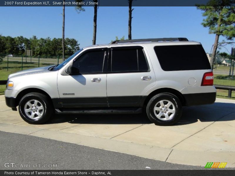 Silver Birch Metallic / Stone 2007 Ford Expedition XLT