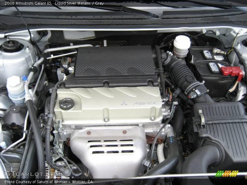 Liquid Silver Metallic / Gray 2008 Mitsubishi Galant ES