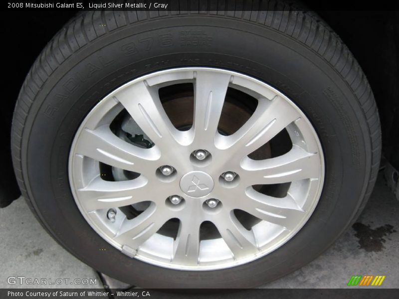 Liquid Silver Metallic / Gray 2008 Mitsubishi Galant ES