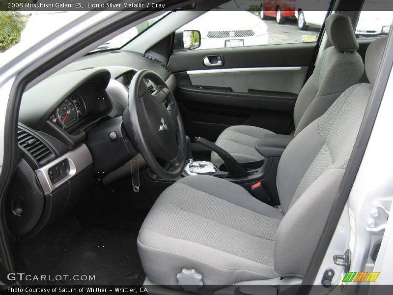Liquid Silver Metallic / Gray 2008 Mitsubishi Galant ES