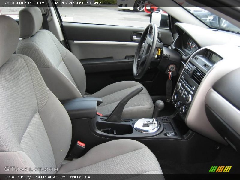 Liquid Silver Metallic / Gray 2008 Mitsubishi Galant ES