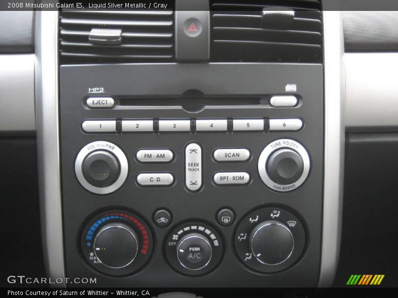 Liquid Silver Metallic / Gray 2008 Mitsubishi Galant ES
