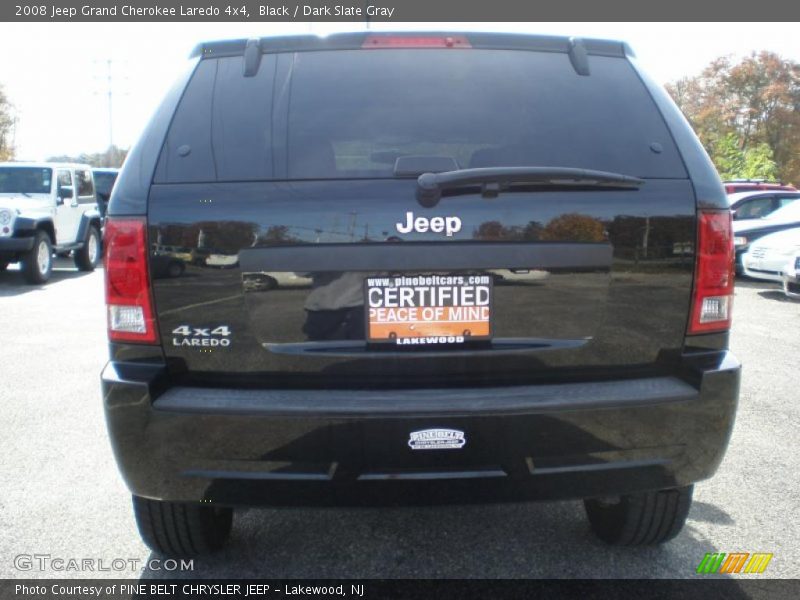 Black / Dark Slate Gray 2008 Jeep Grand Cherokee Laredo 4x4