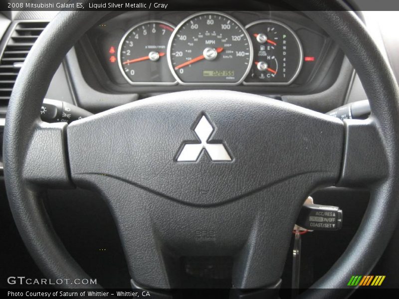 Liquid Silver Metallic / Gray 2008 Mitsubishi Galant ES