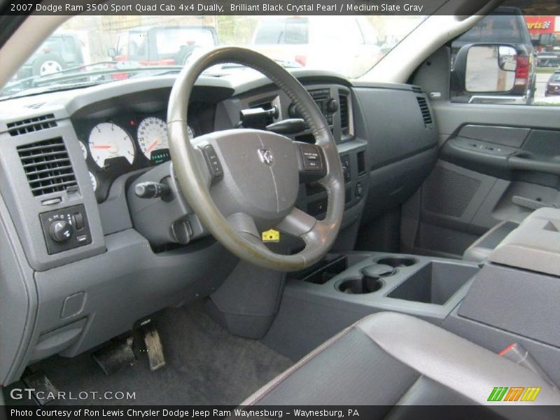 Medium Slate Gray Interior - 2007 Ram 3500 Sport Quad Cab 4x4 Dually 