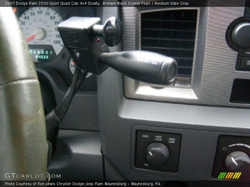 Brilliant Black Crystal Pearl / Medium Slate Gray 2007 Dodge Ram 3500 Sport Quad Cab 4x4 Dually