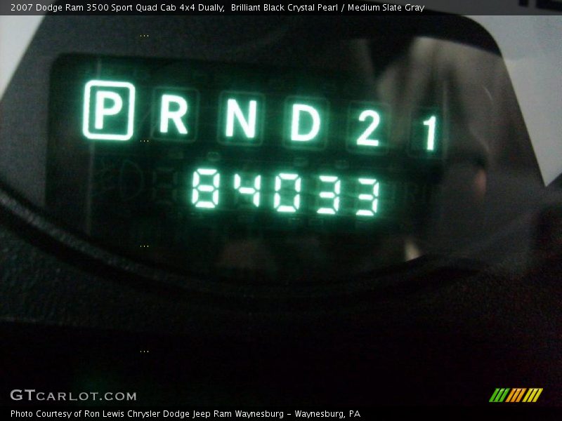 Brilliant Black Crystal Pearl / Medium Slate Gray 2007 Dodge Ram 3500 Sport Quad Cab 4x4 Dually