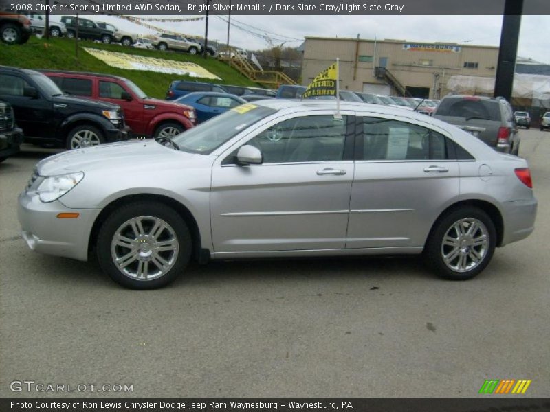 Bright Silver Metallic / Dark Slate Gray/Light Slate Gray 2008 Chrysler Sebring Limited AWD Sedan