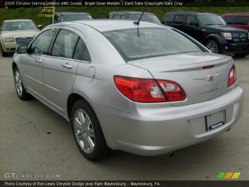 Bright Silver Metallic / Dark Slate Gray/Light Slate Gray 2008 Chrysler Sebring Limited AWD Sedan