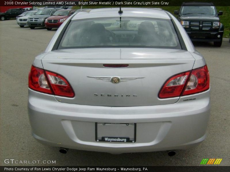 Bright Silver Metallic / Dark Slate Gray/Light Slate Gray 2008 Chrysler Sebring Limited AWD Sedan