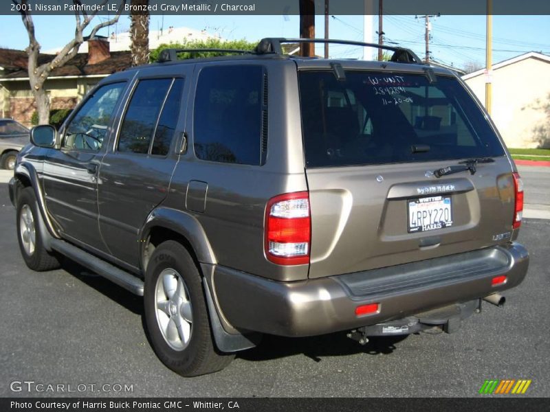 Bronzed Gray Metallic / Charcoal 2001 Nissan Pathfinder LE