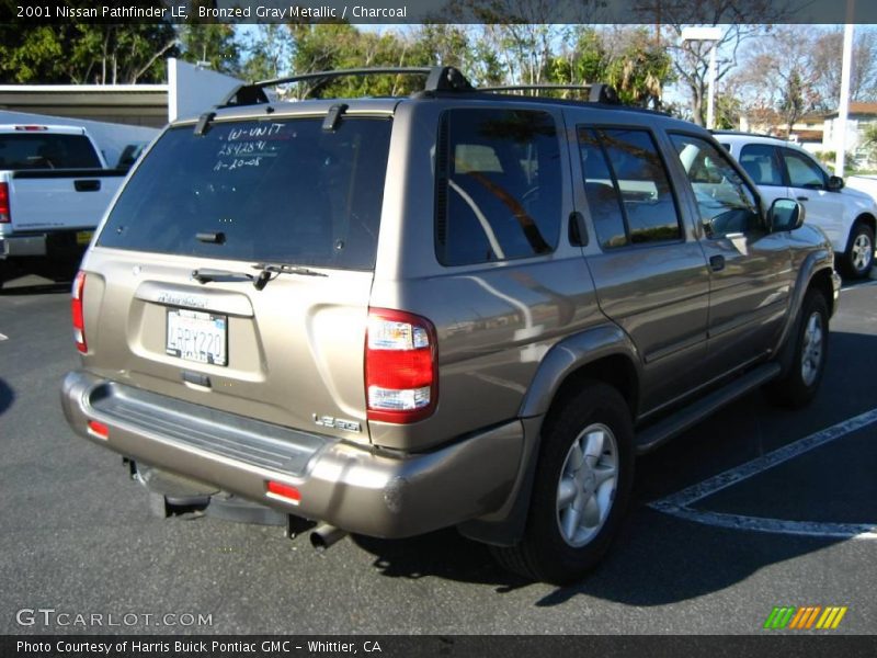 Bronzed Gray Metallic / Charcoal 2001 Nissan Pathfinder LE