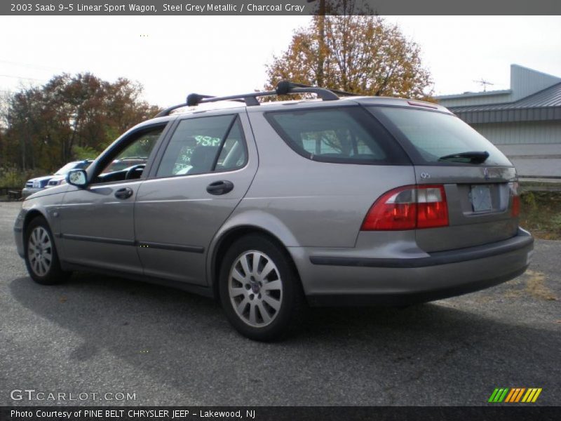 Steel Grey Metallic / Charcoal Gray 2003 Saab 9-5 Linear Sport Wagon