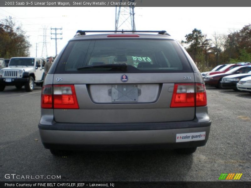 Steel Grey Metallic / Charcoal Gray 2003 Saab 9-5 Linear Sport Wagon