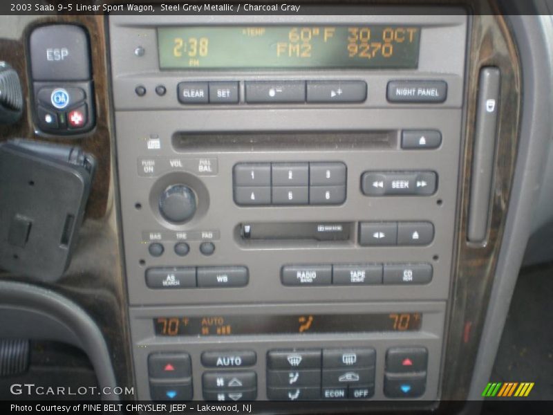 Controls of 2003 9-5 Linear Sport Wagon