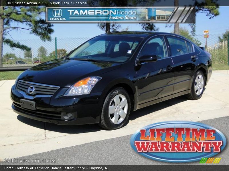 Super Black / Charcoal 2007 Nissan Altima 2.5 S
