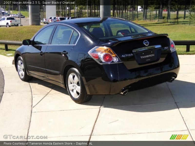 Super Black / Charcoal 2007 Nissan Altima 2.5 S