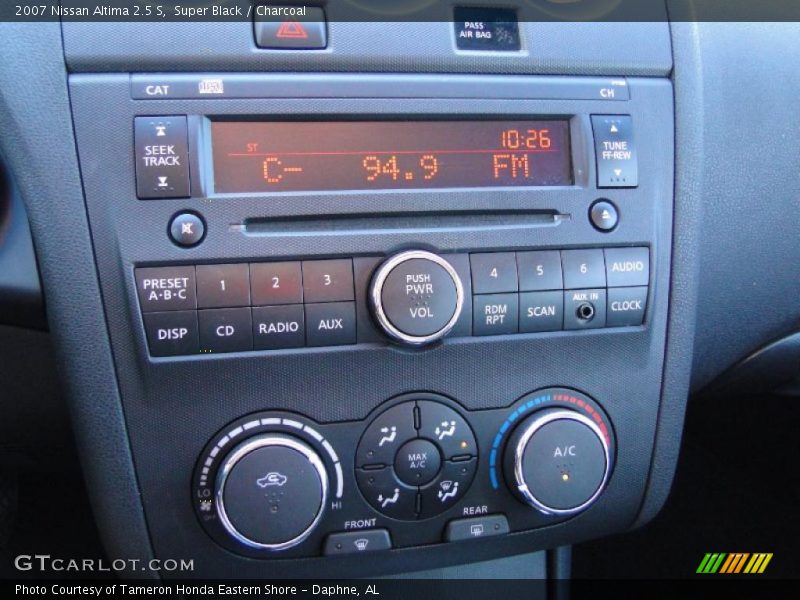 Super Black / Charcoal 2007 Nissan Altima 2.5 S