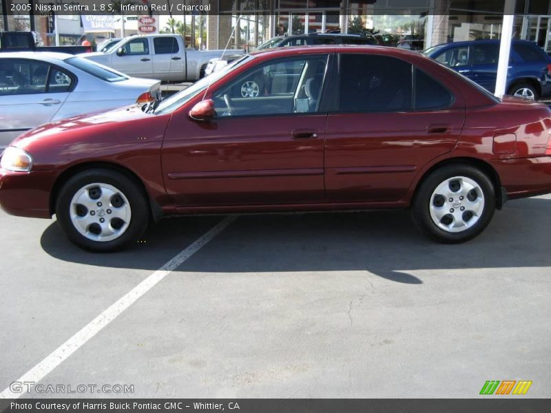 Inferno Red / Charcoal 2005 Nissan Sentra 1.8 S