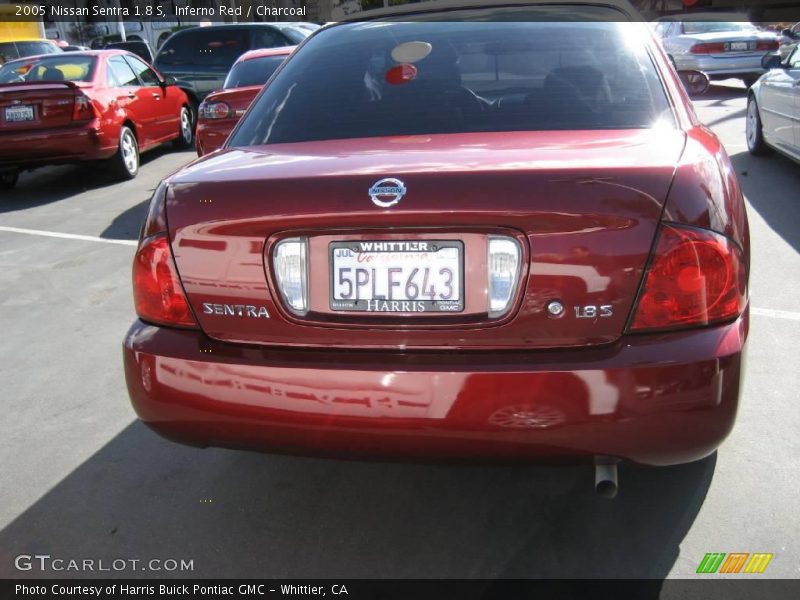 Inferno Red / Charcoal 2005 Nissan Sentra 1.8 S