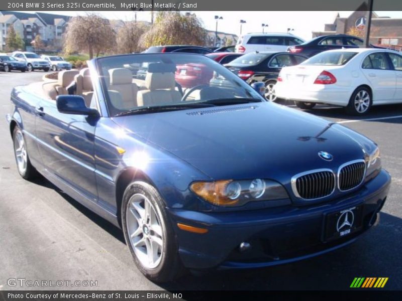 Mystic Blue Metallic / Sand 2004 BMW 3 Series 325i Convertible