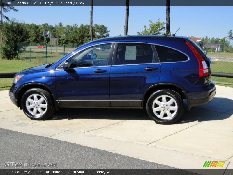Royal Blue Pearl / Gray 2008 Honda CR-V EX