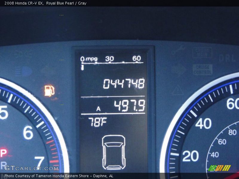 Royal Blue Pearl / Gray 2008 Honda CR-V EX