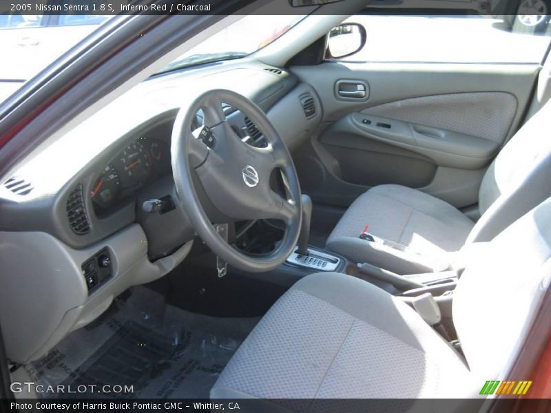 Inferno Red / Charcoal 2005 Nissan Sentra 1.8 S
