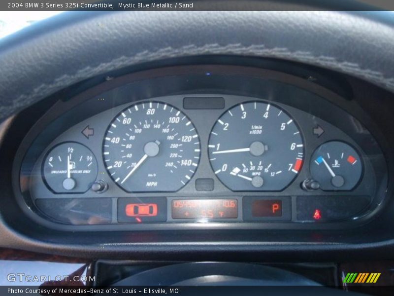 Mystic Blue Metallic / Sand 2004 BMW 3 Series 325i Convertible