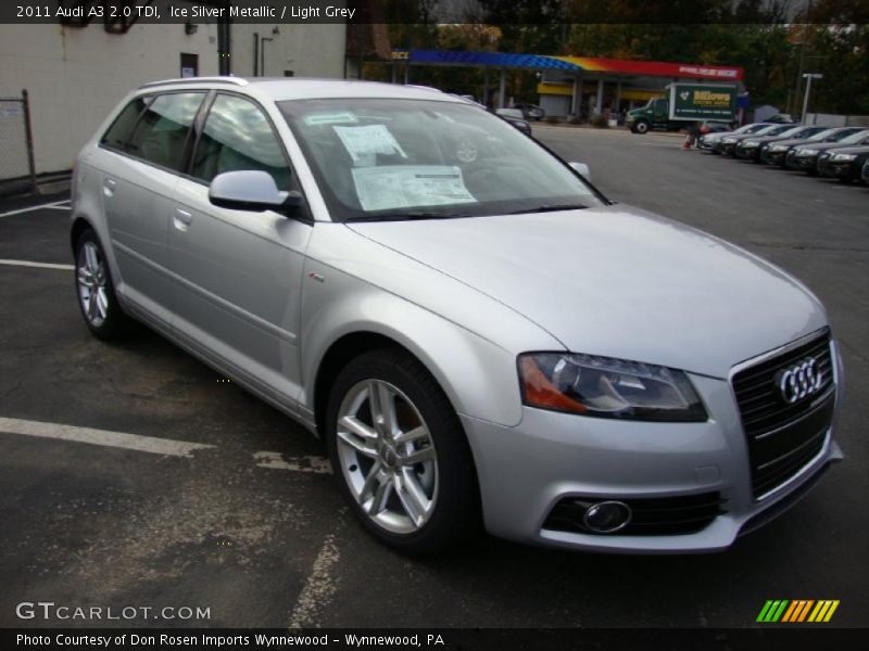 Ice Silver Metallic / Light Grey 2011 Audi A3 2.0 TDI