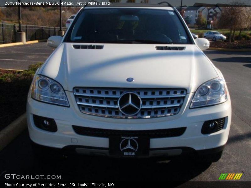 Arctic White / Black 2008 Mercedes-Benz ML 350 4Matic