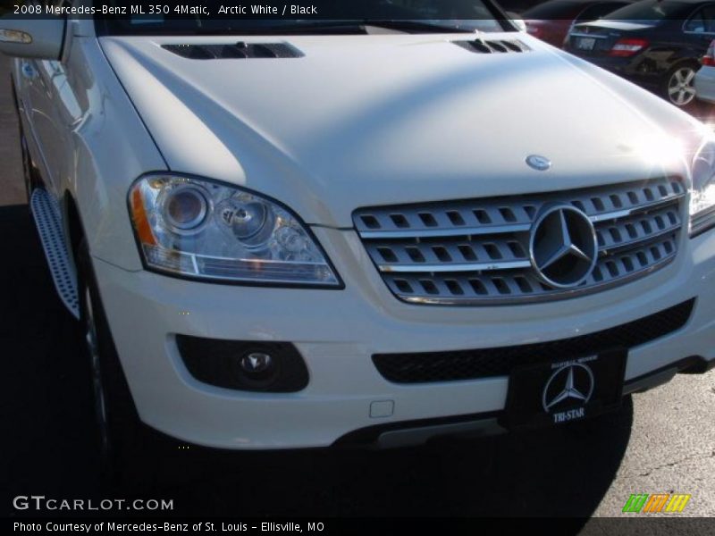 Arctic White / Black 2008 Mercedes-Benz ML 350 4Matic