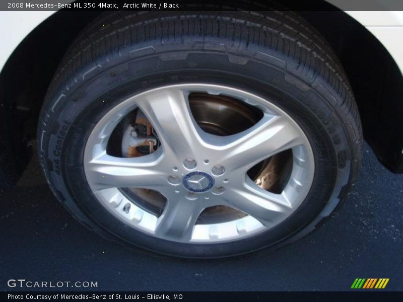 Arctic White / Black 2008 Mercedes-Benz ML 350 4Matic