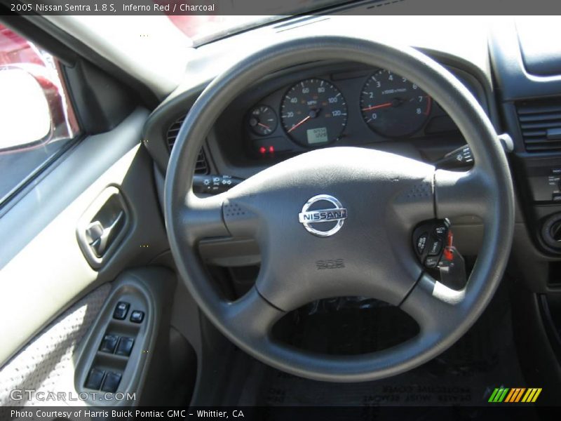 Inferno Red / Charcoal 2005 Nissan Sentra 1.8 S