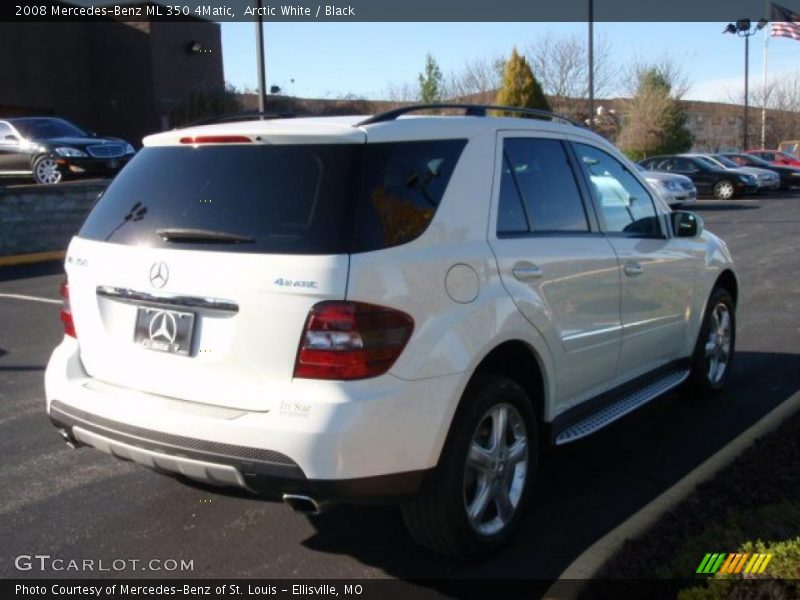 Arctic White / Black 2008 Mercedes-Benz ML 350 4Matic