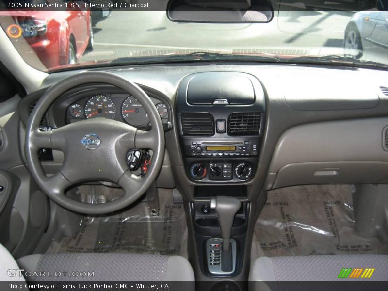 Inferno Red / Charcoal 2005 Nissan Sentra 1.8 S
