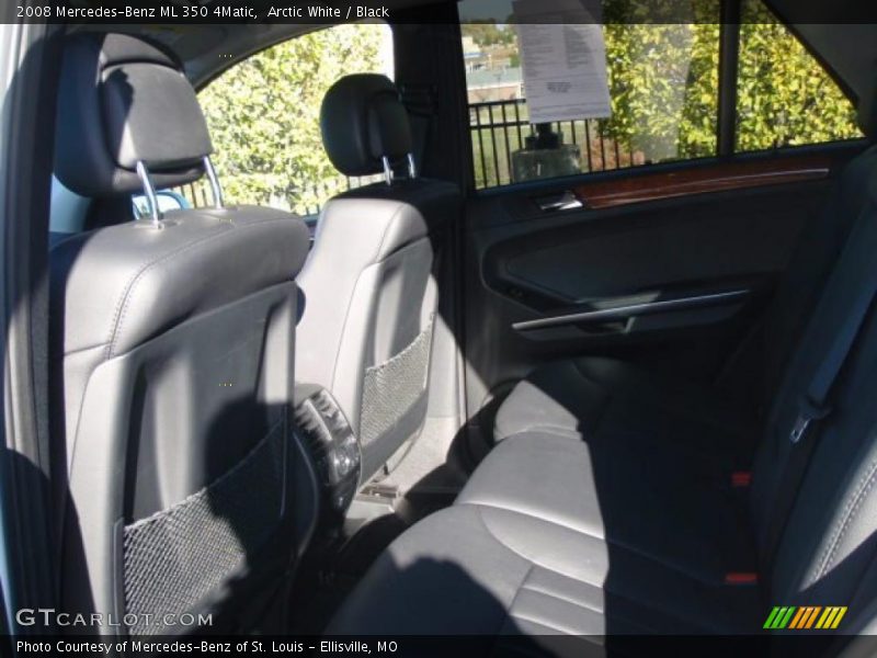 Arctic White / Black 2008 Mercedes-Benz ML 350 4Matic