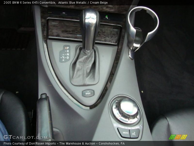 Atlantic Blue Metallic / Cream Beige 2005 BMW 6 Series 645i Convertible