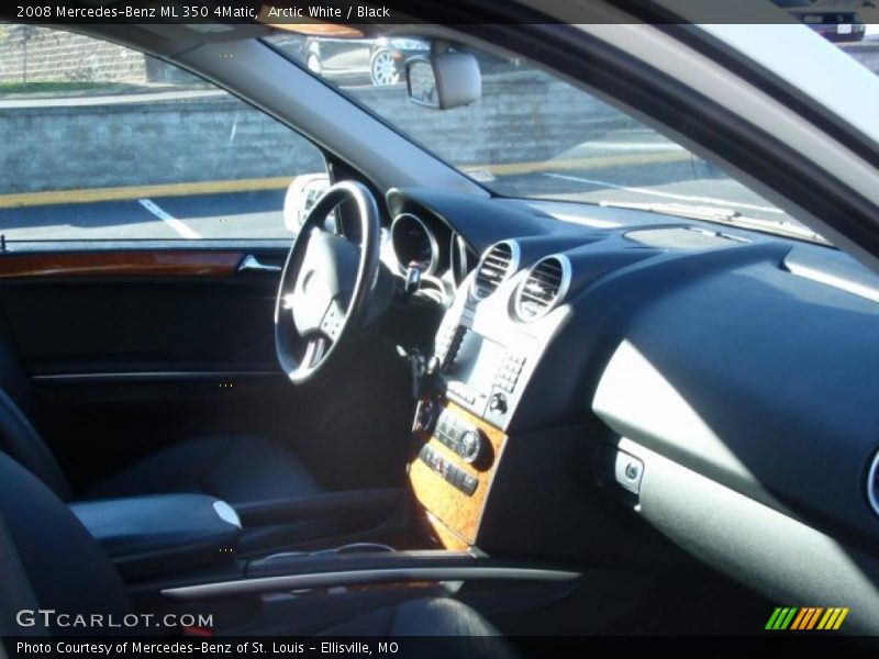Arctic White / Black 2008 Mercedes-Benz ML 350 4Matic